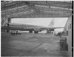 Pan American Airlines (PAA) plane in hangar (1)