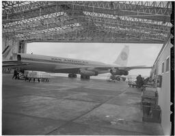 Pan American Airlines (PAA) plane in hangar (2)
