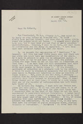 Letter from Feargal McGrath to Edward P. McGrath