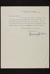 Letter from Pádraig Colum to Edward P. McGrath