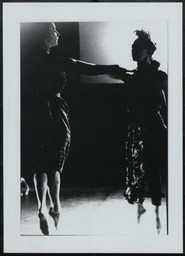  Black and white photograph, Kevin McFeely, Zelda Francesca             and Fiona Quilligan, Burnt Brown Flem, 1993