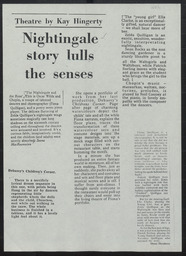 Press review, Children’s Corner Suite (Debussy),  The Nightingale and the Rose, 1987-1989