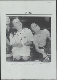 Newspaper photograph, Children’s Art Workshops, Rubato Ballet, 1994