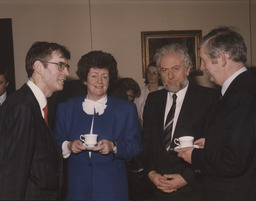 Tea at the announcement of the University initiative for Limerick.