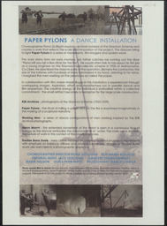 Poster background, Paper Pylons, 2010