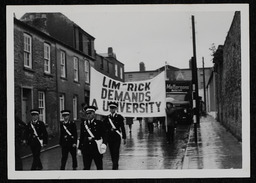 "Limerick Demands a University" campaigners parading in Limerick City