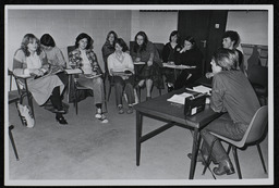 Photograph of students at lectures in the early days at NIHE Limerick