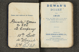 His pocket diary