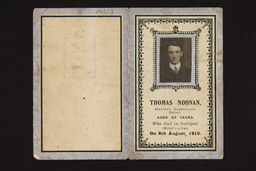 Mortuary card