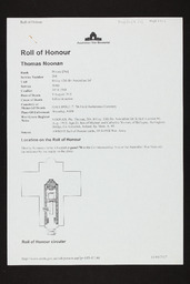 Pages printed from the Internet relating to the Australian War Memorial in Canberra