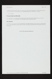 Pages printed from the Internet relating to the Australian War Memorial in Canberra