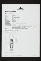 Pages printed from the Internet relating to the Australian War Memorial in Canberra