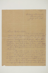 Letter from Thomas Noonan to his parents