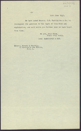 Copy correspondence between Rooper & Whately and Barrington & Son concerning the proposed sale of Limerick City Distillery to the Limerick Corporation