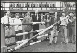 Showjumping fence designed by UL students for Kerrygold Dublin Horse Show