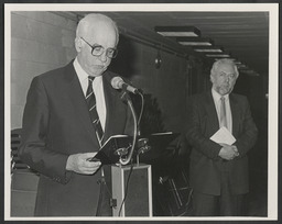 Paul Quigley and Leo Colgan, Plassey Arts Days Opening, 1987