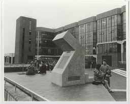 Presentation of sun dial to NIHE Limerick with sculptor Ken Thompson