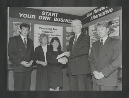 Presentations of the Bank of Ireland Award to best student project in the UL Enterprise Exhibition