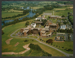 Aerial views of the campus