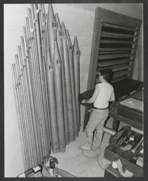 Wells-Kennedy organ builders constructing an organ