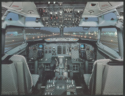 Cockpit of a Boeing 737