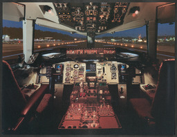 Cockpit of a Boeing 737