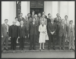 Members of the Governing Body of NIHE Limerick outside Plassey House