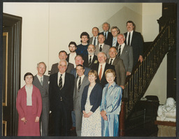 Members of the Governing Body of NIHE Limerick inside Plassey House on their final week