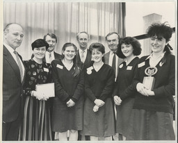 Team of winning pupils of the Bank of Ireland Student Project Competition 1985