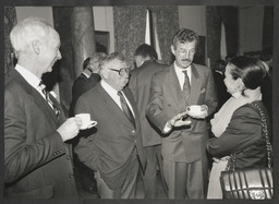 Dick Spring, Dr Ed Walsh and Lewis and Loretta Glucksman [at the University of Limerick?]