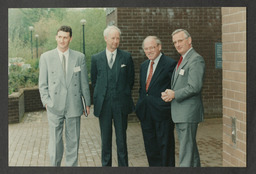 Minister for Tourism Enda Kenny, Tom O'Donnell, Jim Deegan, Noel Whelan, John A. Daly and Dr Ed Walsh at the Tourism Centre