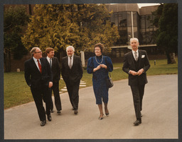 Minister for Education Mary O'Rourke on a visit to NIHE Limerick