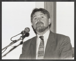 Brendan Howlin delivering a speech