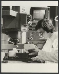 Students and teachers in science labs