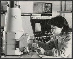 Students and teachers in science labs