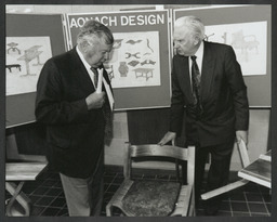 Lewis Glucksman and Thomas Jackson at a Small Business Exhibition