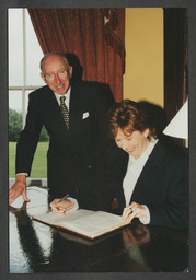 Mary McAleese, Dr Roger Downer, group shots on UL campus