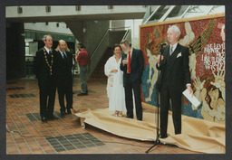 Unveiling of [Desmond Kinney's] Mosaic in the Foundation Building