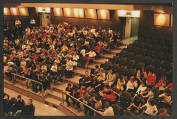 RTE Orchestra on stage in the Concert Hall, school children attending [orchestra event?]