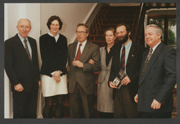 Various shots of Irish-German conference and graduation including group shots in front of Plassey House