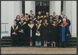 Various shots including groups on campus, graduations, UL buildings, UL campus etc. labelled "Maurice Gunning & Brendan Gleeson"