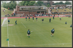 Shoot of Irish soccer team training at UL under Jack Charlton