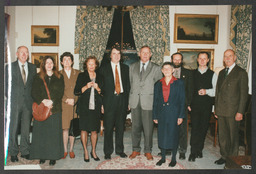 Photos of various dignitaries visiting UL including [Schrodinger's daughter?], Professor Chris Coper of Australia, South African academics