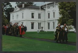 Photos of Dr. Roger GH Downer's inauguration as president of UL