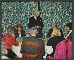 Photos of an event in Plassey House, Photographs of Porters with Dr Walsh in November 1997, material from Dr Ed Walsh's Greek Classics Lecture in October 1996