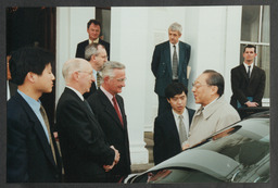 Shots of political visitors to UL including President Mary McAleese, Hungarian ministerial delegation, and Vice Premier of China