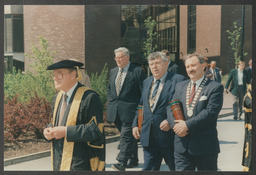 Construction of the Library and Information Science building (LIS) and the Foundation Stone Ceremony