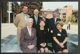 Shots of dignitaries on UL campus including Mary McAleese, an event featuring P. Leo Colgan, opening of a Gordon Lambert collection by Dr Ed Walsh in 1997