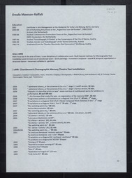 A Curriculum Vitae of Ursula Mawson-Raffalt and Anthony J. Faulder-Mawson , page 13