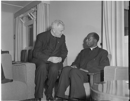 Father Peyton with Cardinal Laurean Rugambwa